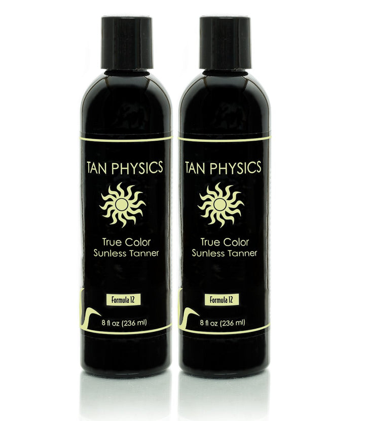 Lot of 2 Tan Physics True Color Rated #1 Sunless Self Tanner Tanning Lotion