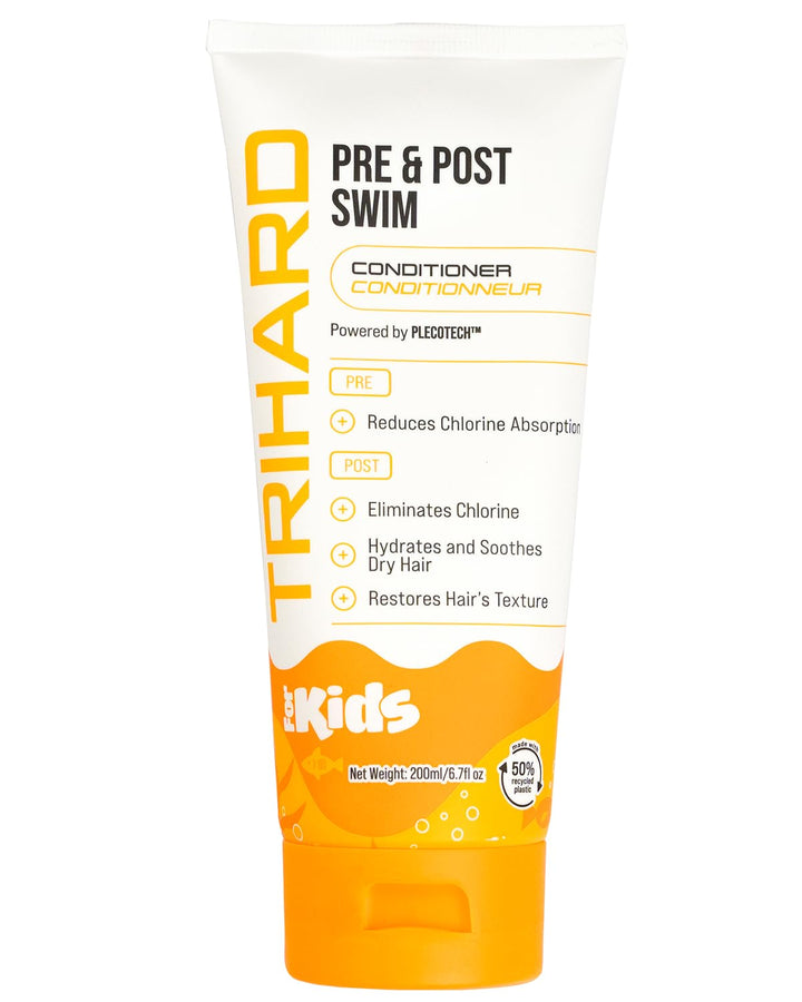 TRIHARD Kids Swim Care Conditioner | Gently Removes Chlorine & Saltwater | Hydrates & Restores Hair | Gentle & Safe for All Hair Types, Dermatologically-Tested