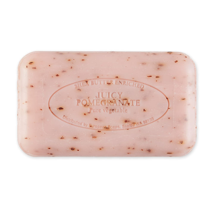 Pre de Provence Shea Butter Enriched Artisanal French Soap Bar (150 g) - Juicy Pomegranate