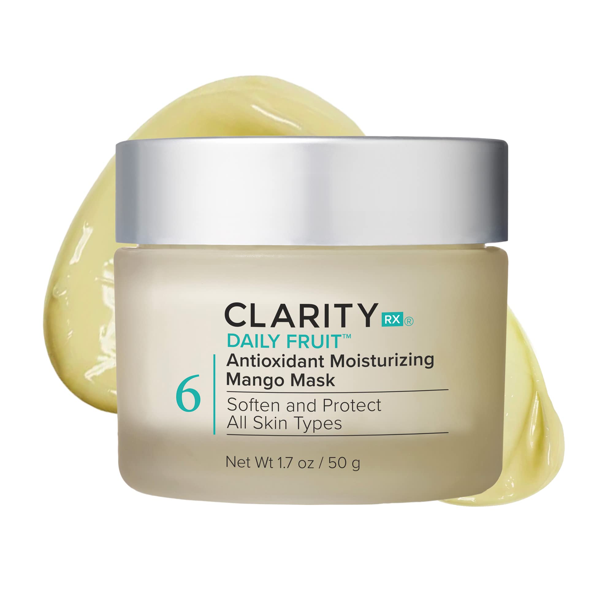 Clarity Rx Daily Fruit Antioxidant Moisturizing Mango Face Mask for Dry Skin (1.7 oz)