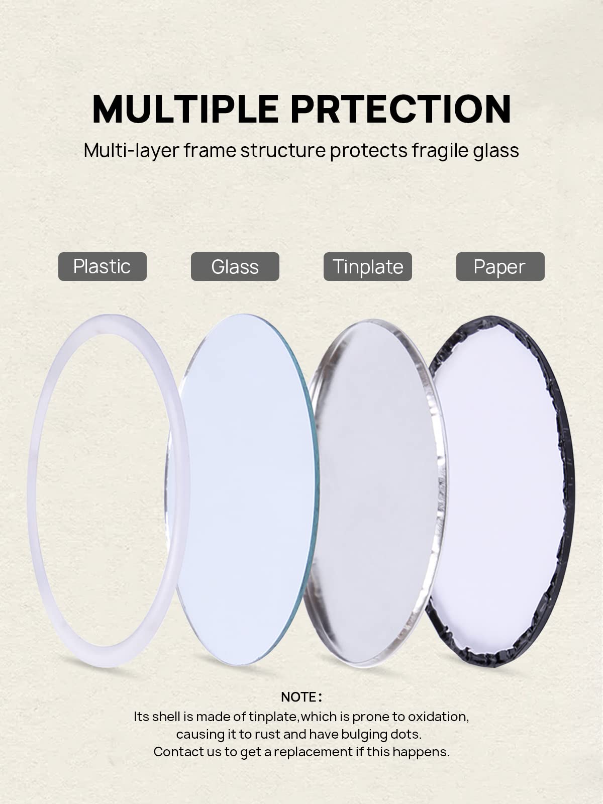 Compact Mirror Bulk Round Makeup Glass Mirror for Purse Great Gift 2.5 Inch 8 Colors Pack of 24