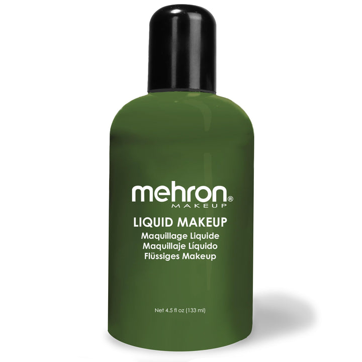 Mehron Makeup Liquid Face and Body Paint (4.5 oz) (GREEN)