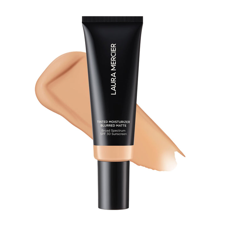Laura Mercier Tinted Moisturizer Blurred Matte with SPF 30: 24HR+ Shine Control and Blurring, Long Lasting, Sheer to Light, Buildable Coverage, Blurs the Look of Pores, Skin Tint, 2N Maple