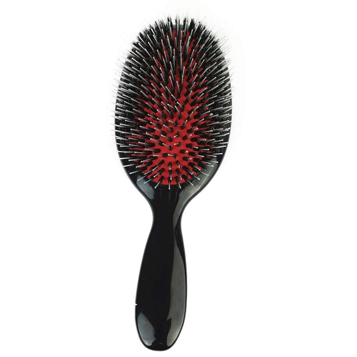 Wiginway Hair Wigs CombsNylon Pins Brush Human Brushes Nylon Boar Bristle Best Paddle Ellipse Handle Salon Massaging Head Care Brush(L)