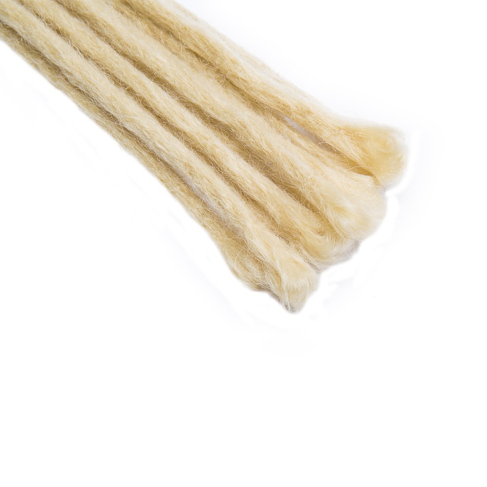 20 Dreadlock Extension Ombre For Hip-Hop Synthetic Heat Resistant Crochet Braiding Hair Handmade Reggae Extension Twist Braiding Hairpiece Box Braid For Man Women(10strands/2packs,bleach blonde)