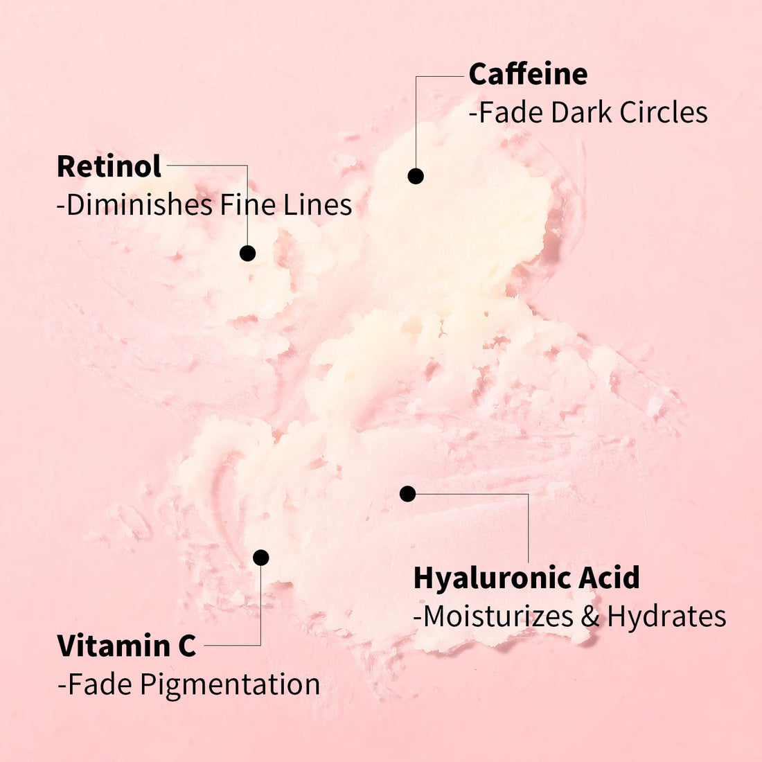 UJhay Retinol Eye Stick, Anti-Aging Eye Cream for Wrinkles, Dark Circles, Puffiness & Bags Under Eyes, All-in-one Multi Eye Balm with Caffeine, Vitamin C, Hydrating & Firming Skin