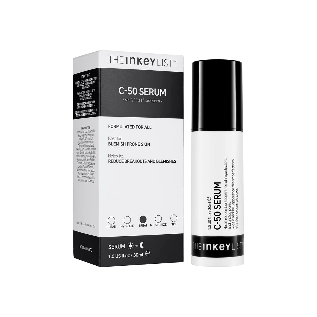 The Inkey List C-50 Blemish Night Treatment To Reduce Breakouts And Blemishes Lotion 30Ml