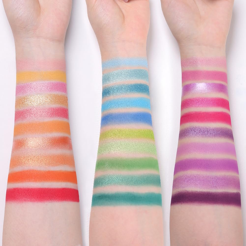 Tintark 30 Colors Makeup Eyeshadow Palette for Beauty & Matte Metallic Shimmer Pearl Glitter Eye Shadow Pallet & Rainbow Colorful Eye Makeup for Girls & Highly Pigment Eyeshadow Cosmetics