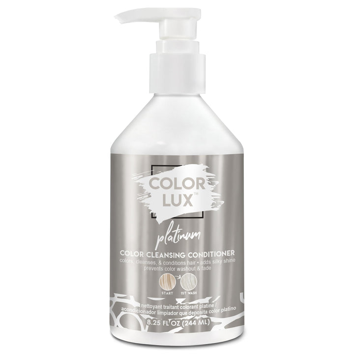 Color Lux Color Cleansing Conditioner, Platinum, 3-in-1 Color Depositing Formula, Vegan, Sulfate-Free, Paraben-Free, 8.25 oz