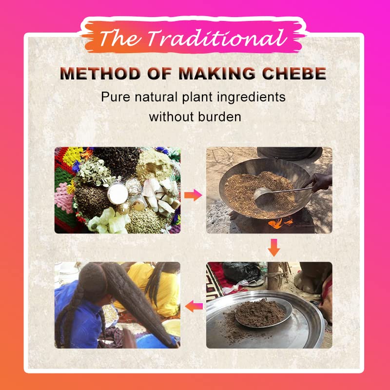 SEVICH Naturals Chebe Shampoo & Conditioner Set - with 100% African Chebe Essence Powder, Thin Loss Hair Treatment, Moisture&Repair Damaged Hair Root, Scalp Skin Refresh 2Pcs