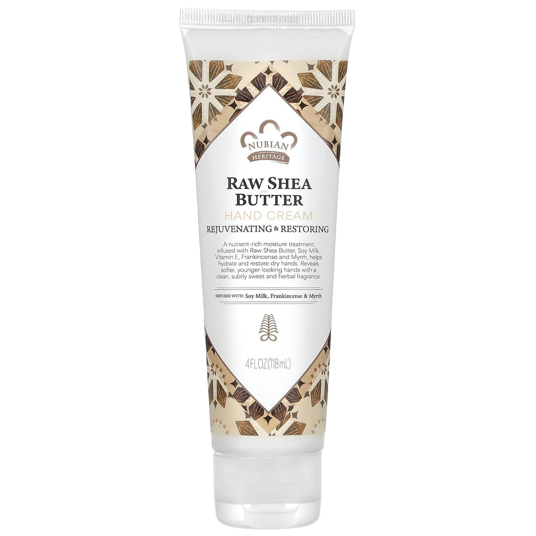 Nubian Heritage Hand Cream Raw Shea and Myrrh, 118ml
