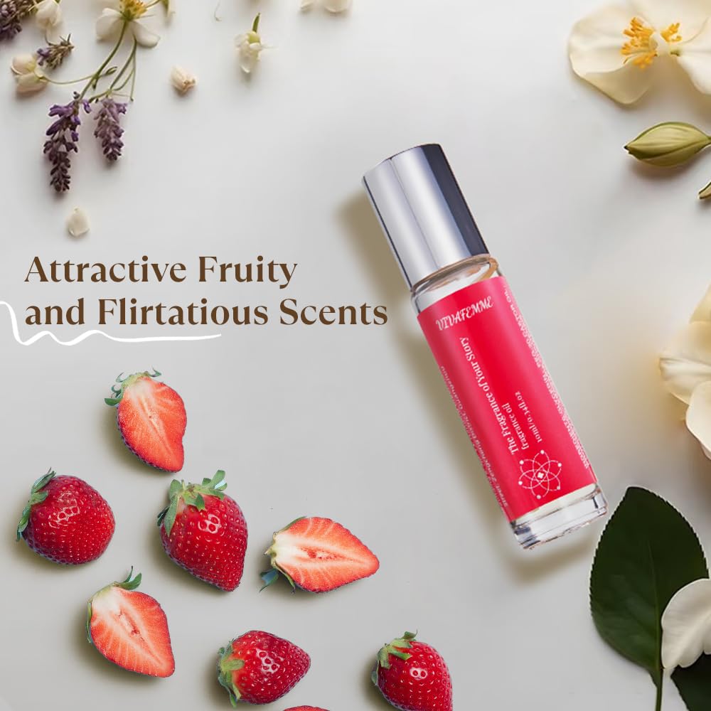 VivaFemme Roll On Pheromone Perfume for Women Fruity and Flirtatious Rollerball Perfume ldeal for Daily Use Women's Perfume (Fruity)