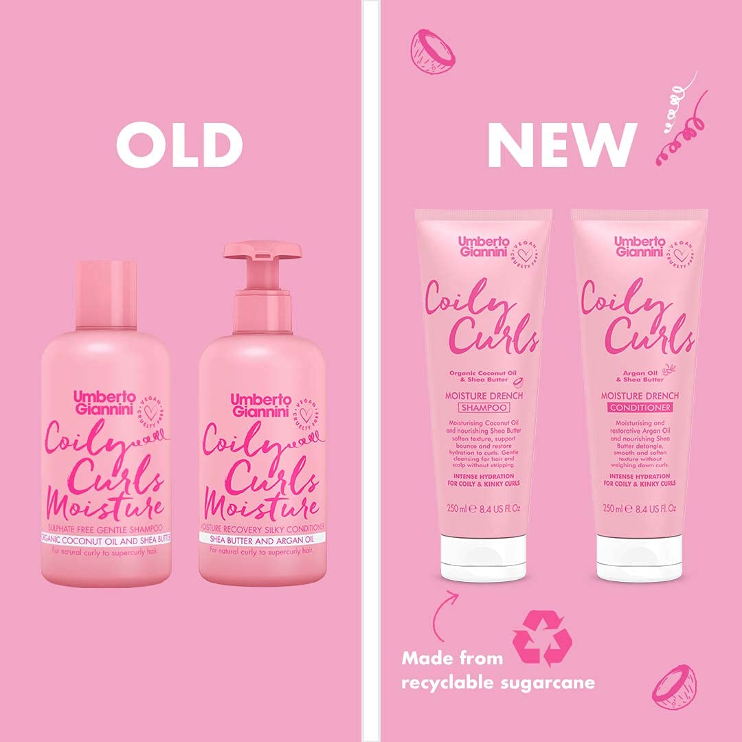 Umberto Giannini Coily Curls Conditioner, Vegan & Cruelty Free Moisturizing Conditioner for Curly Hair