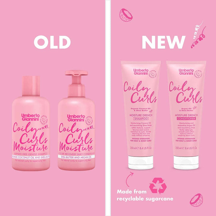 Umberto Giannini Coily Curls Conditioner, Vegan & Cruelty Free Moisturizing Conditioner for Curly Hair