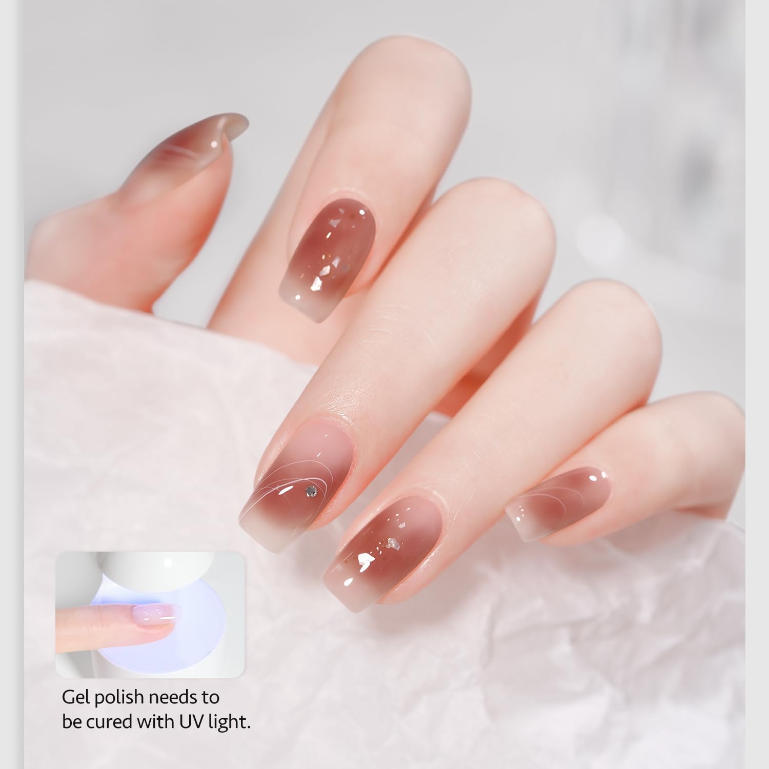 GAOY Nail Blooming Gel, 16ml Clear Blooming Gel Polish, Spreading Effects Soak Off UV Light Cure for Nail Art DIY