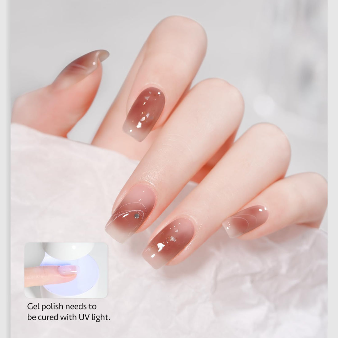 GAOY Nail Blooming Gel, 16ml Clear Blooming Gel Polish, Spreading Effects Soak Off UV Light Cure for Nail Art DIY