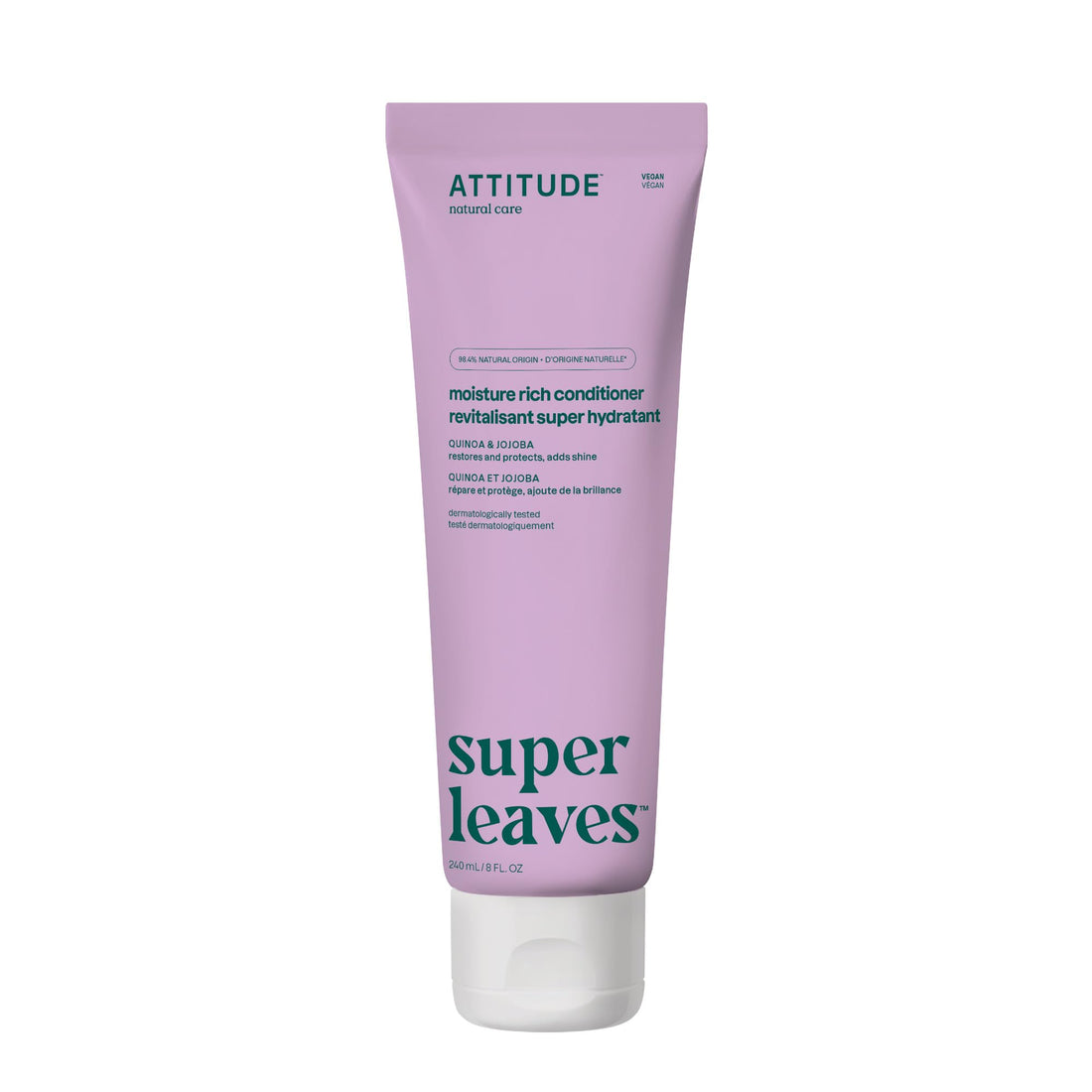 Attitude Natural Conditioner - Moisture Rich, Quinoa & Jojoba, 8 Fluid Ounce