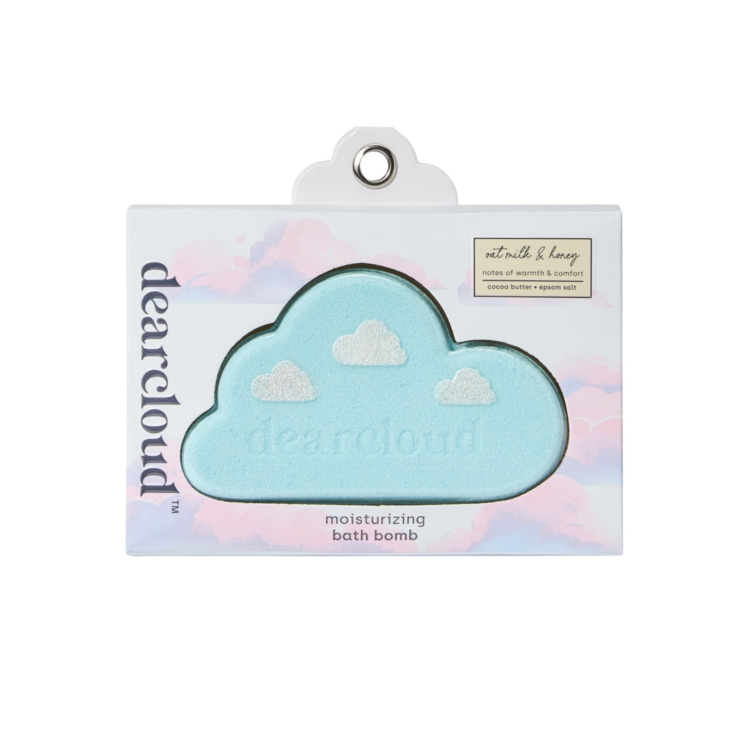 dearcloud Oat Milk & Honey Moisturizing Bath Bomb – Epsom Salt Relaxation, Self-Care Essential for Women (Oat Milk & Honey)