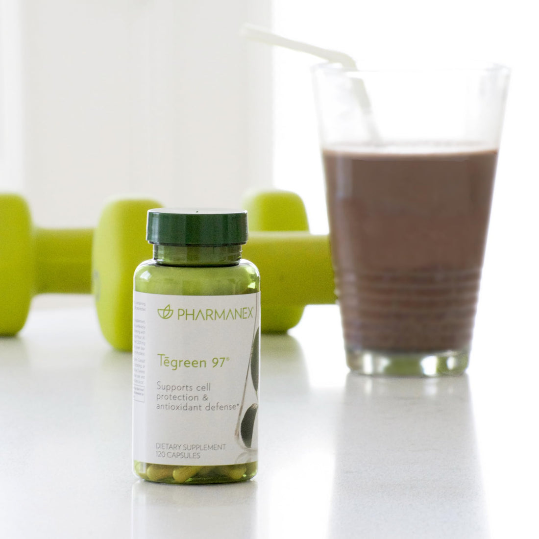 Nu Skin Pharmanex Tegreen 97 Cell Protection | 120 Count | Antioxidant Support for Healthy Cell Function | Proprietary Green Tea Extract