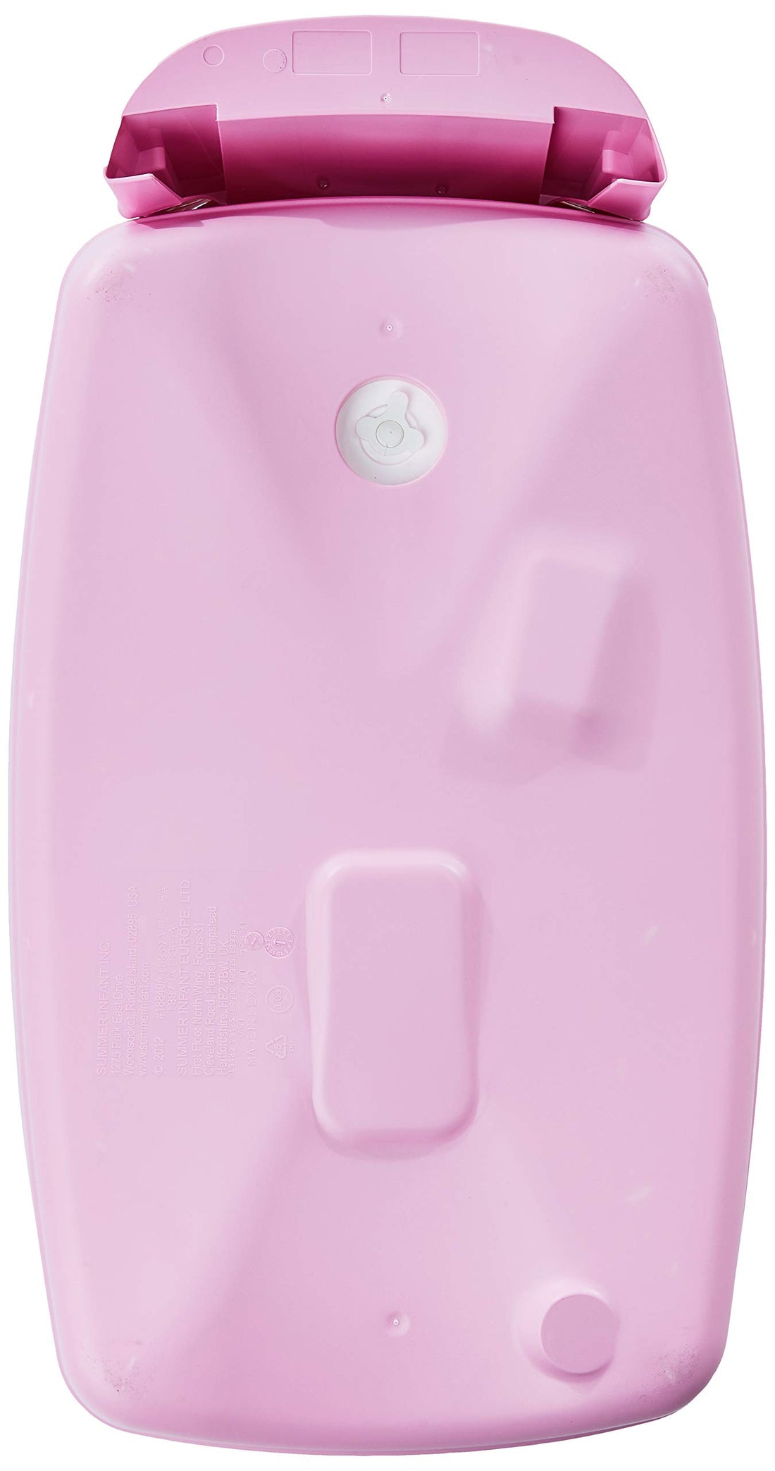 Summer Infant Lil Luxuries Whirlpool Bubbling Spa & Shower (Pink) Luxurious Baby Bathtub with Circulating Water Jets, 2 Piece Set (Pack of 1)
