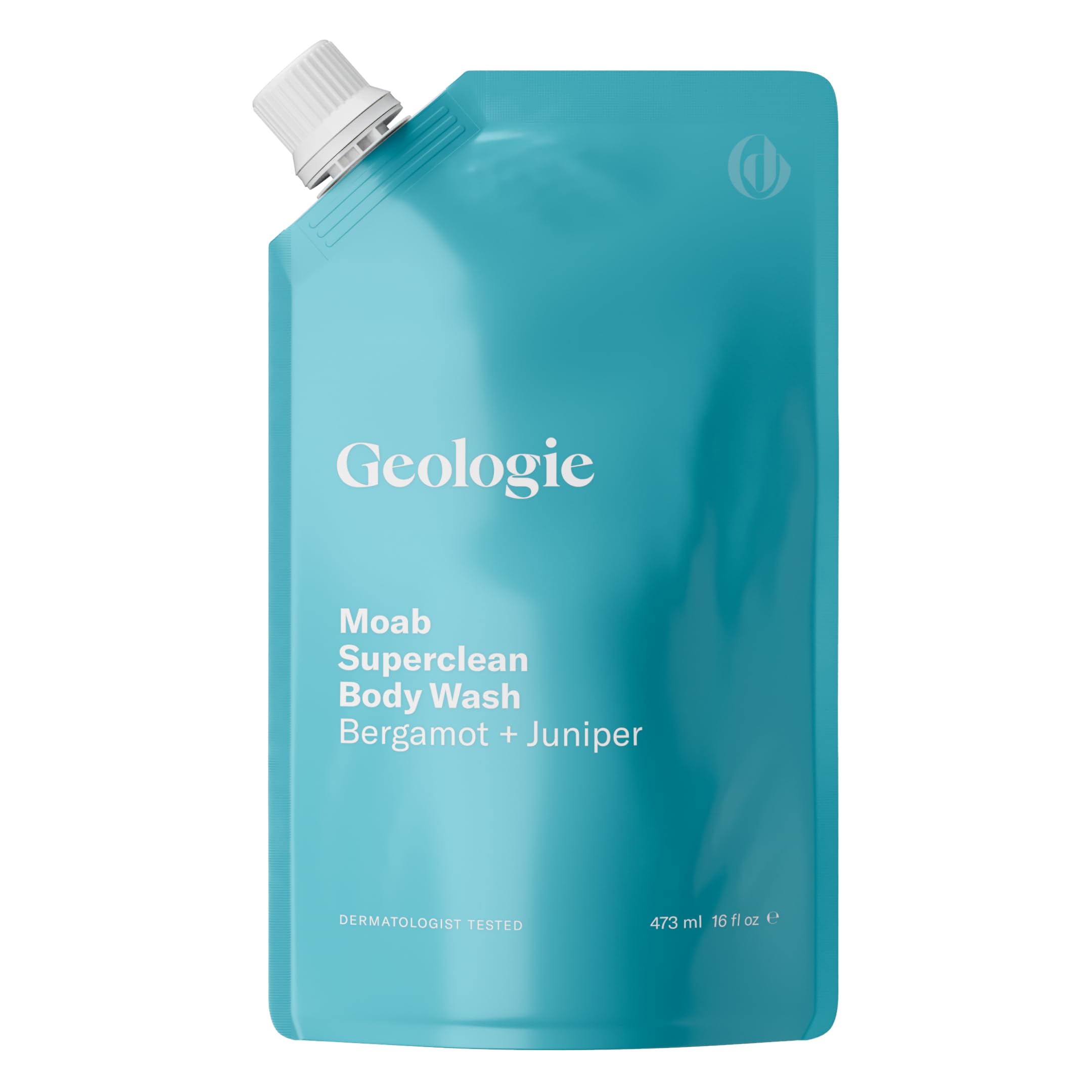 Geologie Moab Superclean Body Wash Refill Pack | Bergamot + Juniper | 16 fl oz