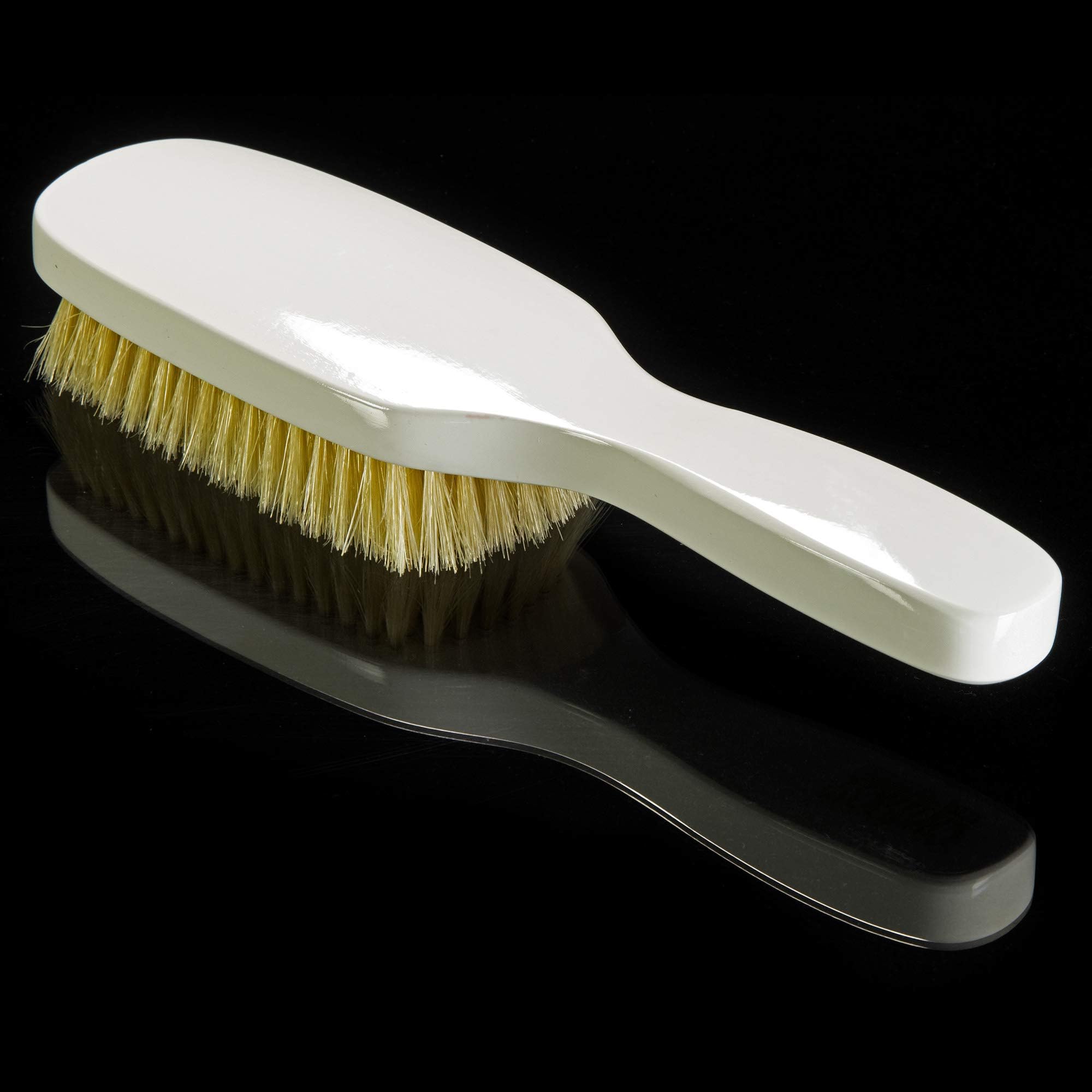 Torino Pro Wave Brush #500 By Brush King - 9 Row, Soft Wave Brush with Long Bristles - Made with 100% Boar Bristles - Great for Polishing/Laying Down Frizz & Finisher - 360 Waves Brush