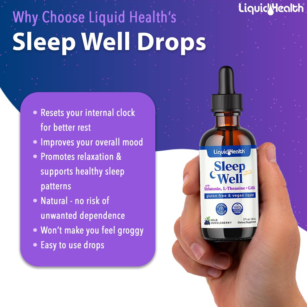 LIQUIDHEALTH Vegan Beauty Sleep Liquid Vitamin Supplement Bundle with Vegan Liquid Collagen + Biotin, Calcium Magnesium Liquid Vitamins, Sleep Well Melatonin Drops - Hair/Skin/Nail Health & Relaxation