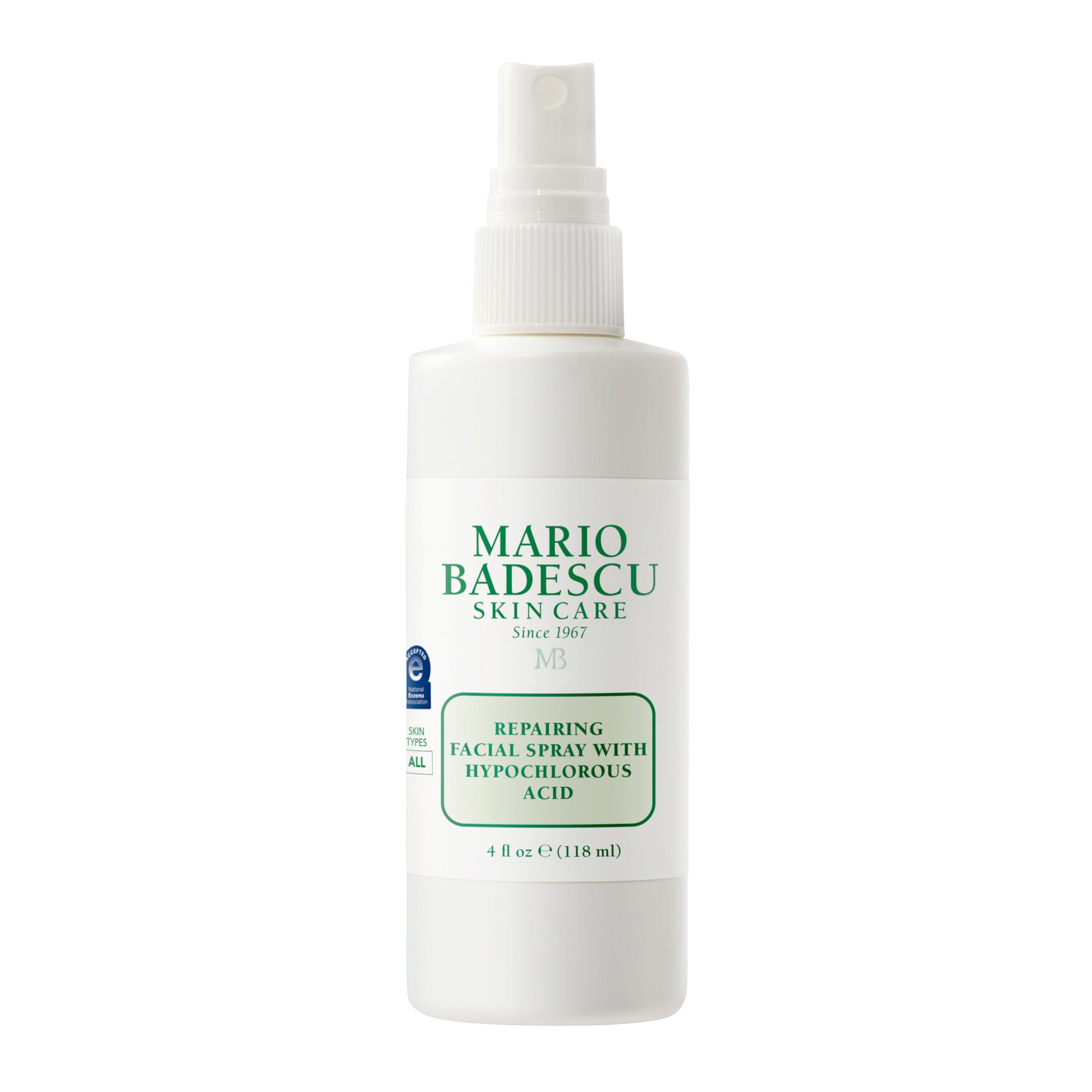 Mario Badescu Repairing HOCl Facial Spray with Hypochlorous Acid – Soothes & Calms Angry, Irritated Skin, Reduce Redness & Flare-Ups – pH Balancing, Non-Irritating Cleanser, Fragrance-Free, 4 Fl Oz