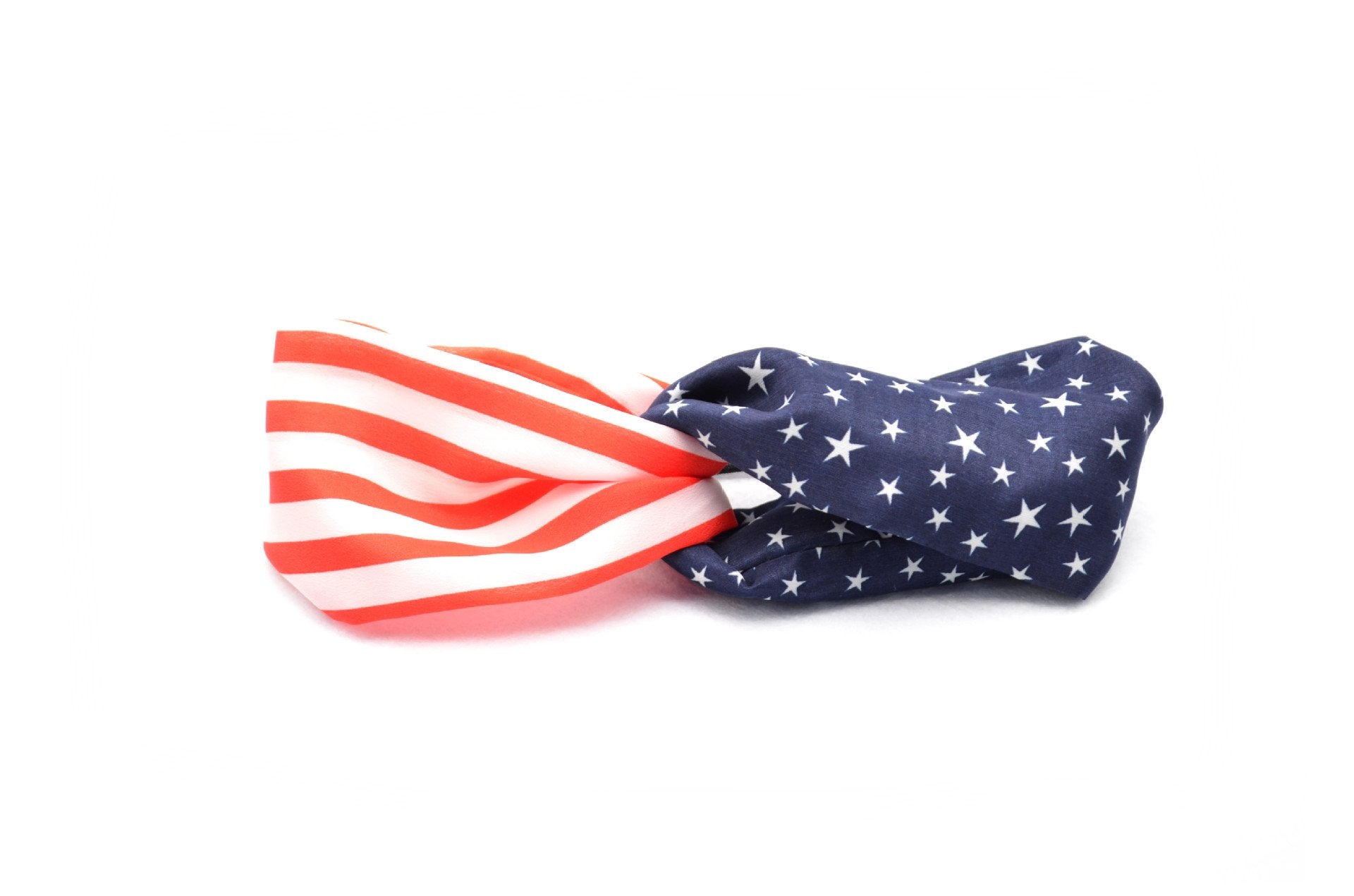 Tovip 2Pcs New American Flag Headband Usa 4Th Of July Head Wrap Fashion Elastic Hair Bands Bandana Turban Hair Accessories