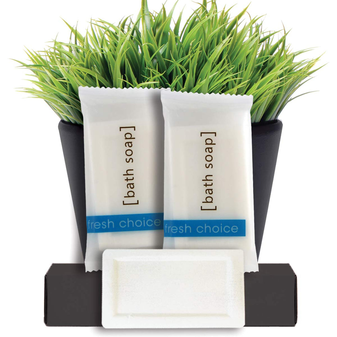 Hotel Soap Bar - Travel Size Moisturizing Body Bath Soaps - Individually Wrapped Toiletries for Hotels, Rentals, Camping, Guest Room - Value Bulk Pack - Mild and Fresh Scent - 50 White Bars Per Case