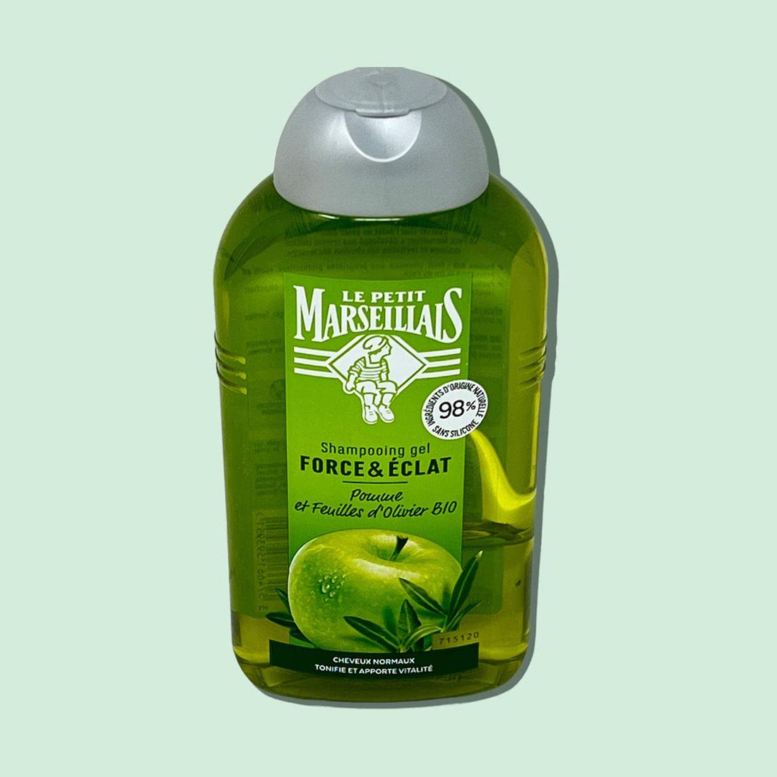 Le Petit Marseillais French Shampoo - Apple Extract and Olive Leaf - Normal Hair 8.4 oz