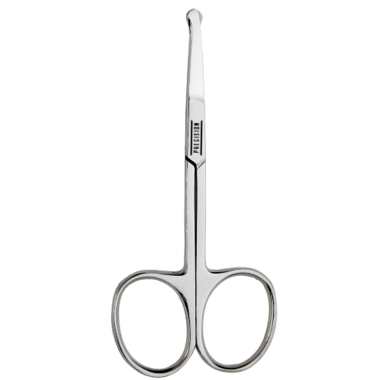 BeeSpring Rounded Nose Hair Scissors. Round Tip Scissor for Ear, Eyebrow, Beard and Mustache Trimming - 3.5 Blunt Nosed Tipped Grooming Trimmer