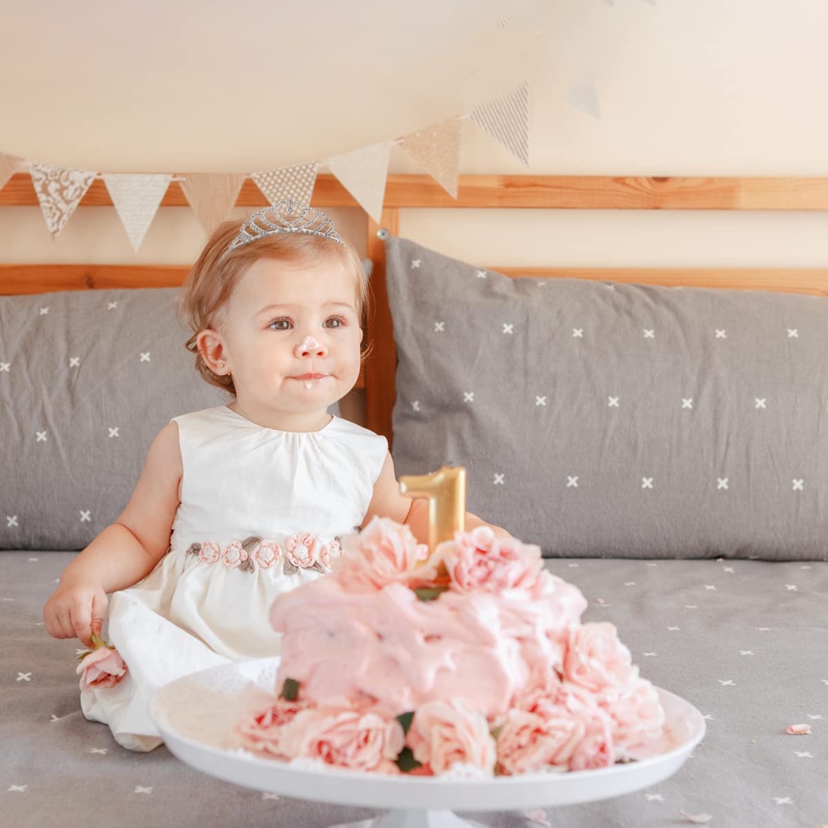 Lovelyshop Girls Heart Rhinestone Tiara Crown for Wedding Prom Birthday Prinecess Party