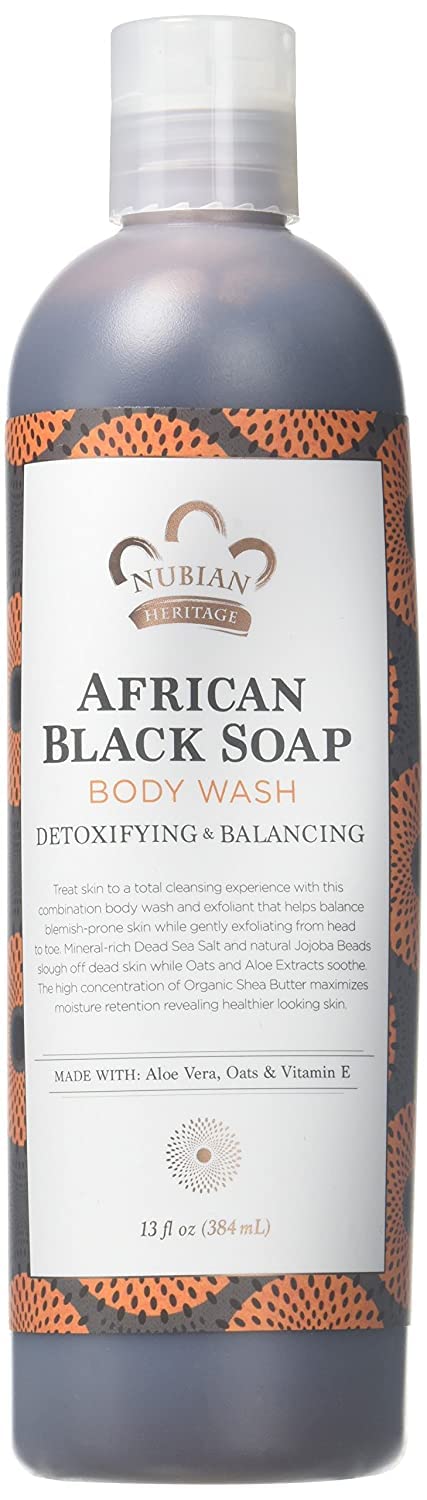 Nubian Heritage: African Black Body Wash, 13 oz (2 pack)