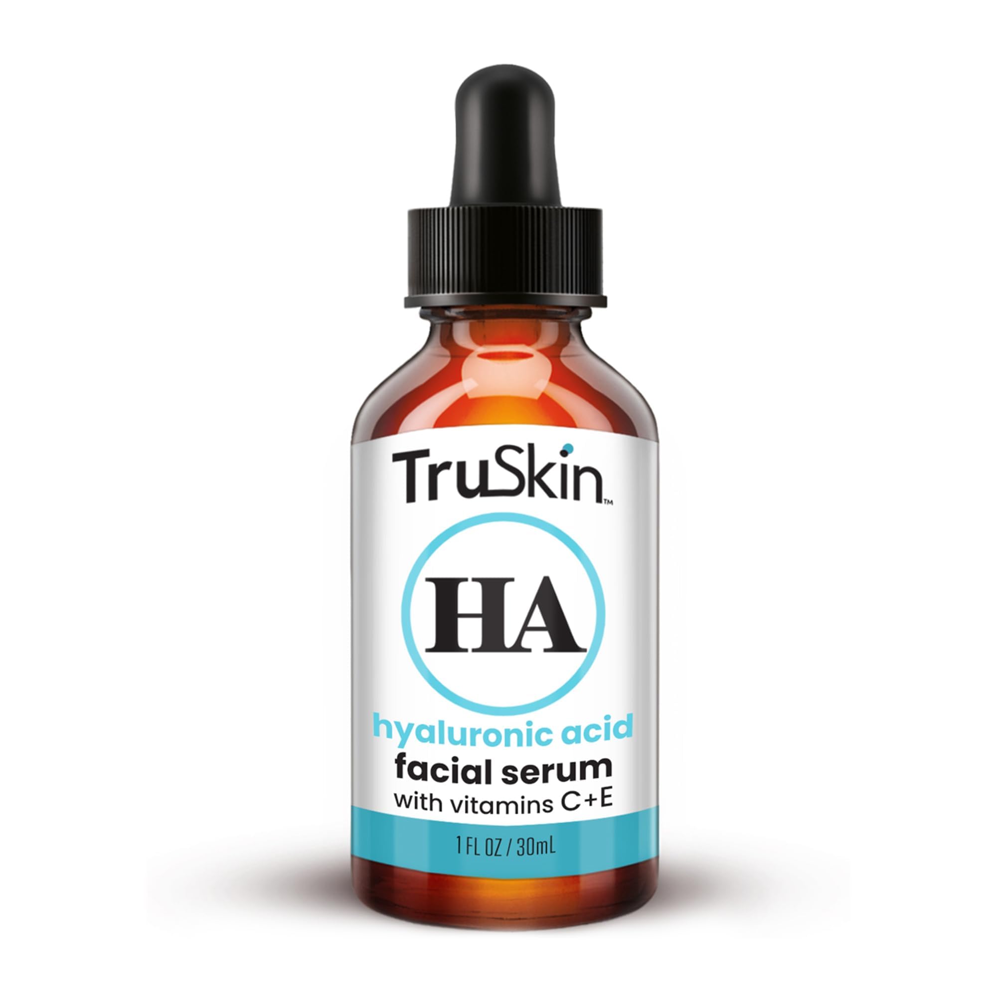 TruSkin Hyaluronic Acid Serum for Face + 7 Ultra Hydrating Ingredients – Best Face Serum for Moisturizing, Plumping & Smoothing of Fine Lines and Wrinkles, 1 fl oz