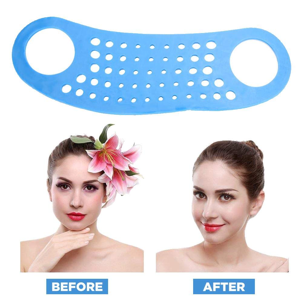 ZJchao Facial Slimming Chin Belt Silicone & Lip Trainer,Face Lifting Hammock Exercise Mouth Muscle Tightener Tightening Anti-Wrinkle