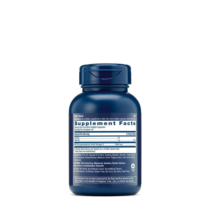 GNC Triple Strength EPA 1000mg Mini, 90 Mini Softgels, for Join, Skin, Eye, and Heart Health