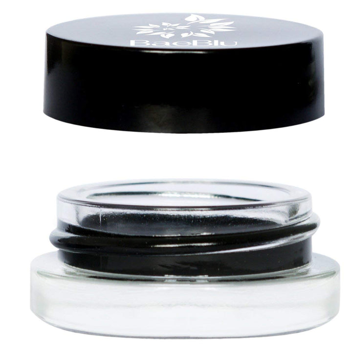 BEST Organic 100% Natural Vegan Black Gel Liner Eyeliner Smudge Pot, Made in USA, by BaeBlu