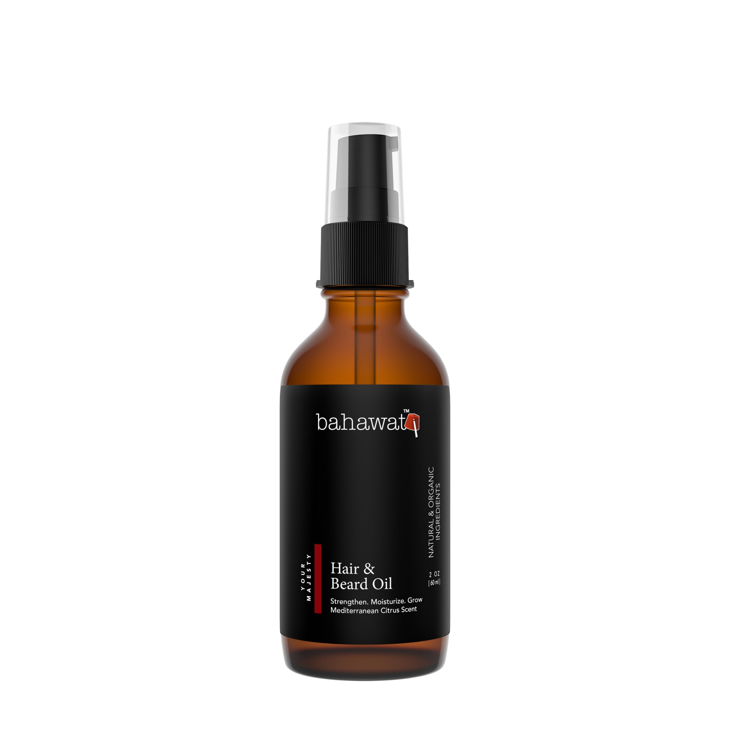 BAHAWAT - Best Beard Oil- Made with 9 most potent organic & natural oils with Argan, Almond, Avocado,Jojoba, Grapeseed,Black Seed,Castor,Sunflower Oils | Moisturizing & Softening | Beard Nourishment