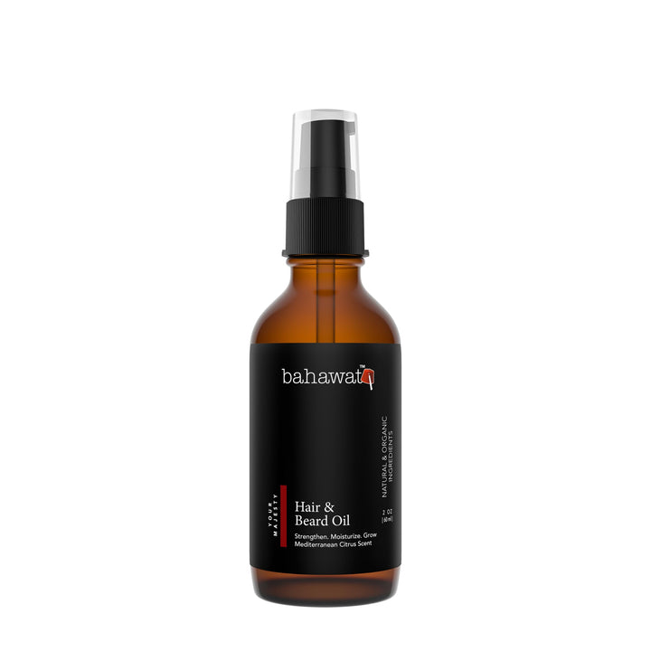 BAHAWAT - Best Beard Oil- Made with 9 most potent organic & natural oils with Argan, Almond, Avocado,Jojoba, Grapeseed,Black Seed,Castor,Sunflower Oils | Moisturizing & Softening | Beard Nourishment