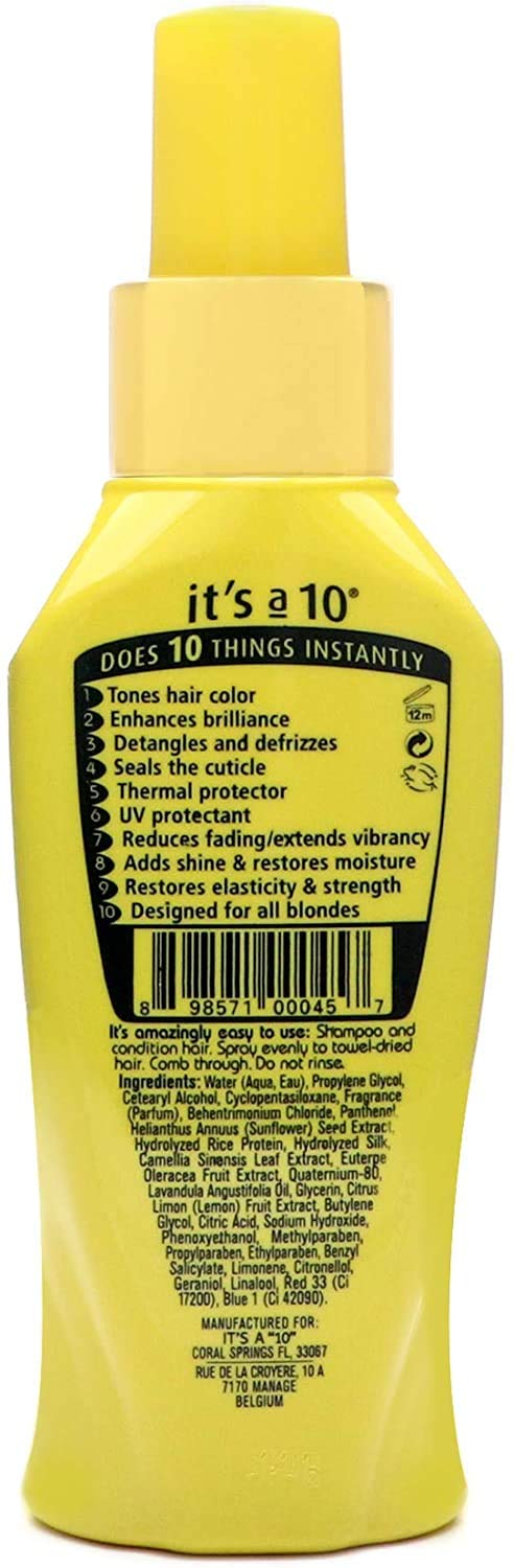 It's a 10 Haircare Miracle Leave-In for Blondes, 4 fl. oz.