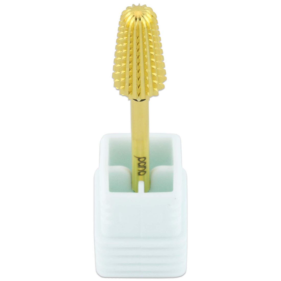 Upgraded PANA Volcano Nail Carbide Bit - Two Way Rotate use for Both Left and Right Handed use - Fastest remove Acrylic or Gel – For Manicure Drill Machine - 3/32 (Extra Coarse - XC, GOLD)