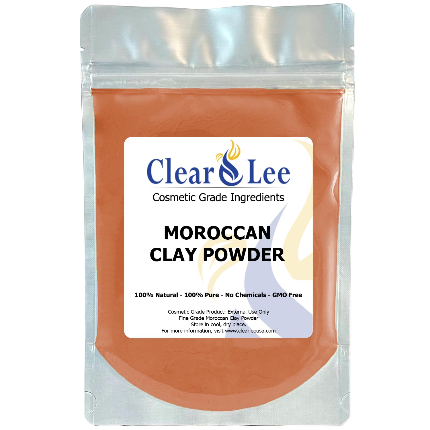 ClearLee Cosmetic Grade Clay Powders Variety Pack - Kaolin, Bentonite, Dead Sea, Moroccan, Rhassoul Clay - 5 Pack - 100% Pure Natural Powder - Great for Sampling and Discovering Best Clay for Skin