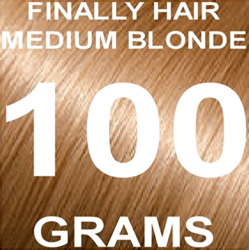 Medium Blonde: Finally Hair Building Fiber Refill 100 Grams Medium Blond Hair Loss Concealer By Finally Hair (Light Medium Blonde)