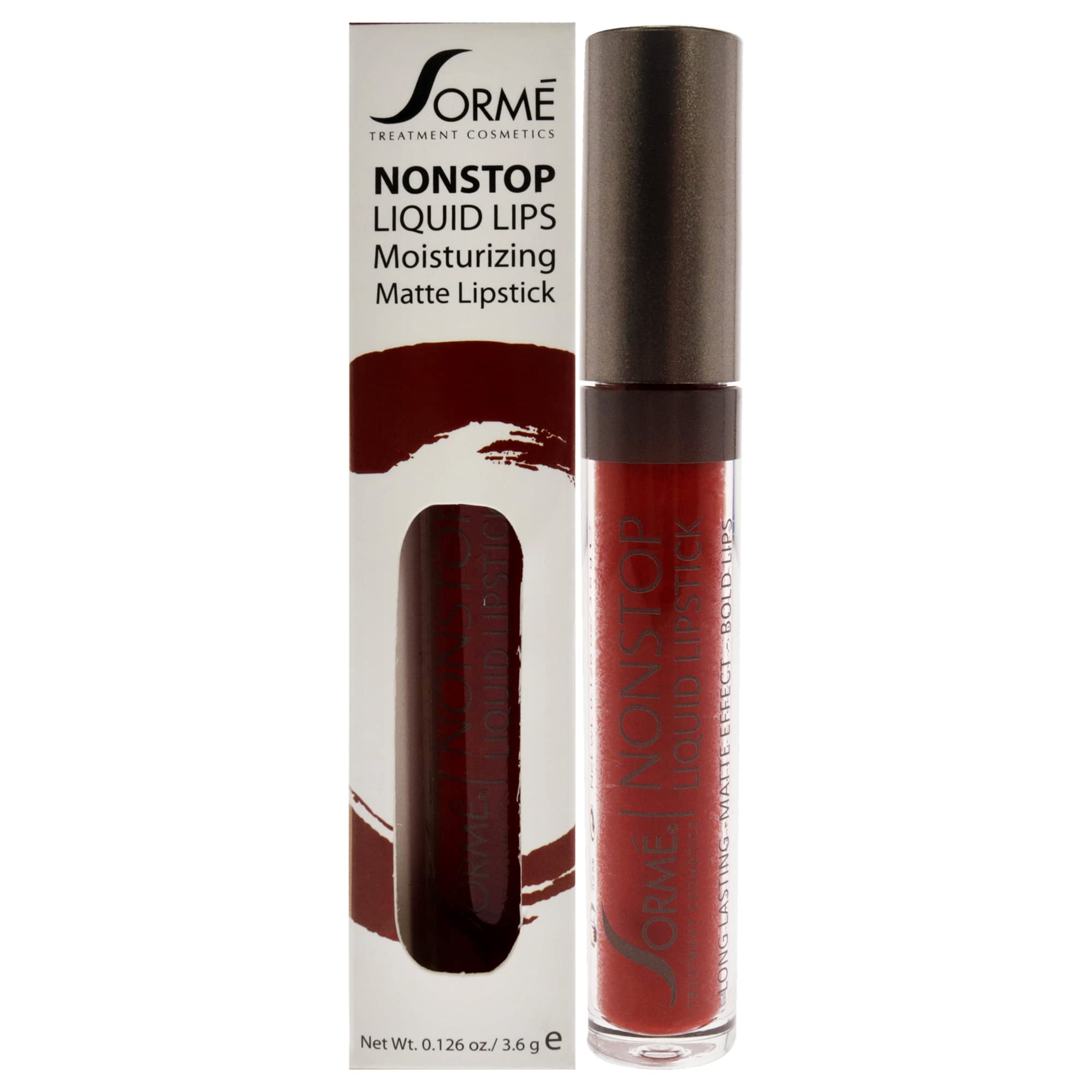 Sorme Cosmetics Nonstop Liquid Lipstick, OMG 274, 0.126 Ounce