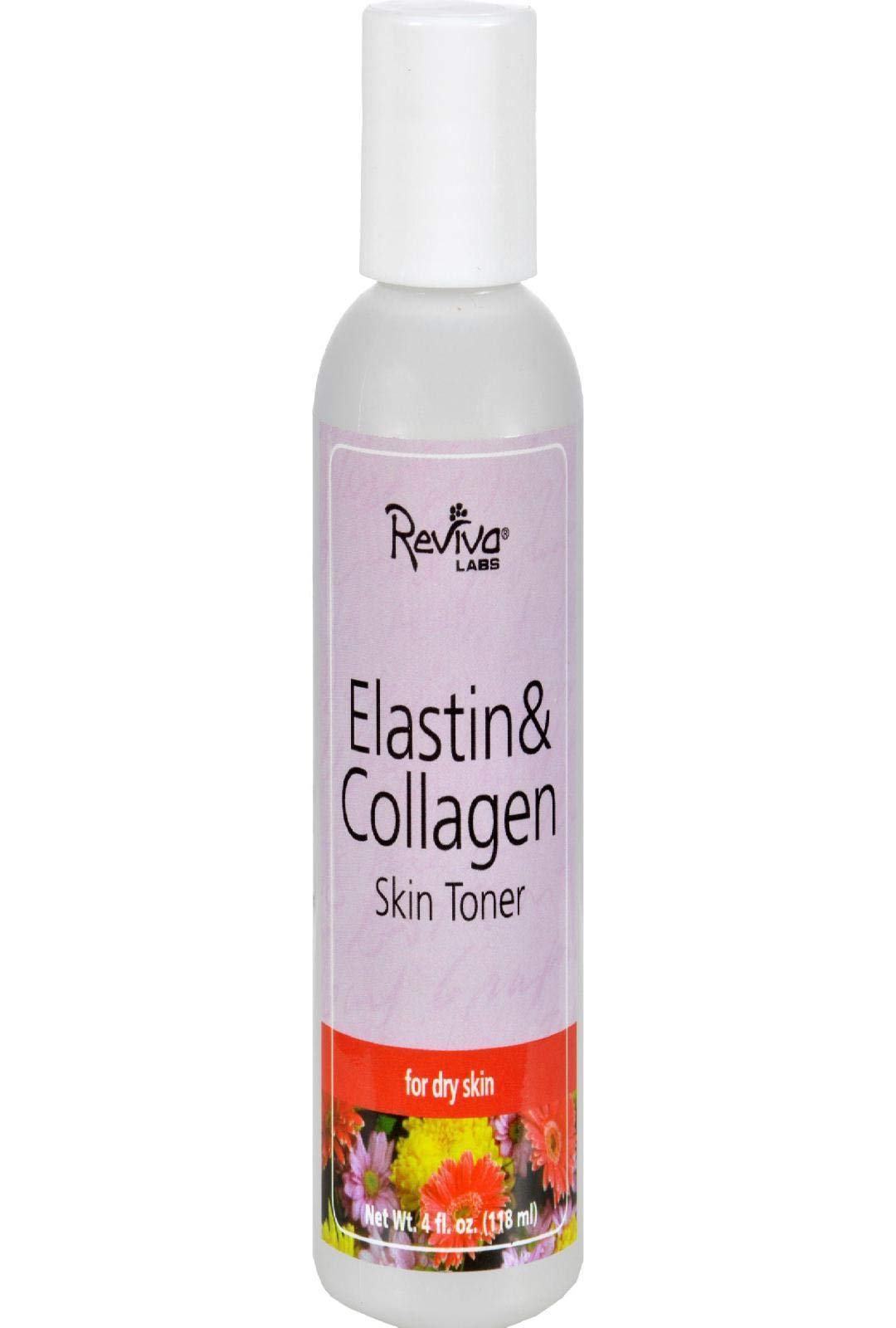 Elastin Collagen Skin Toner, 4 FL Oz by Reviva