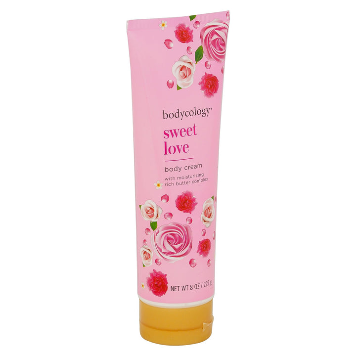 Bodycology Sweet Love Body Cream | Shea Butter, Cocoa Butter, Jojoba Oil | Paraben & Phthalete Free, Cruelty Free | Hydrates, Moisturises, Improves Skin Textures - 227 g (Pack of 1)