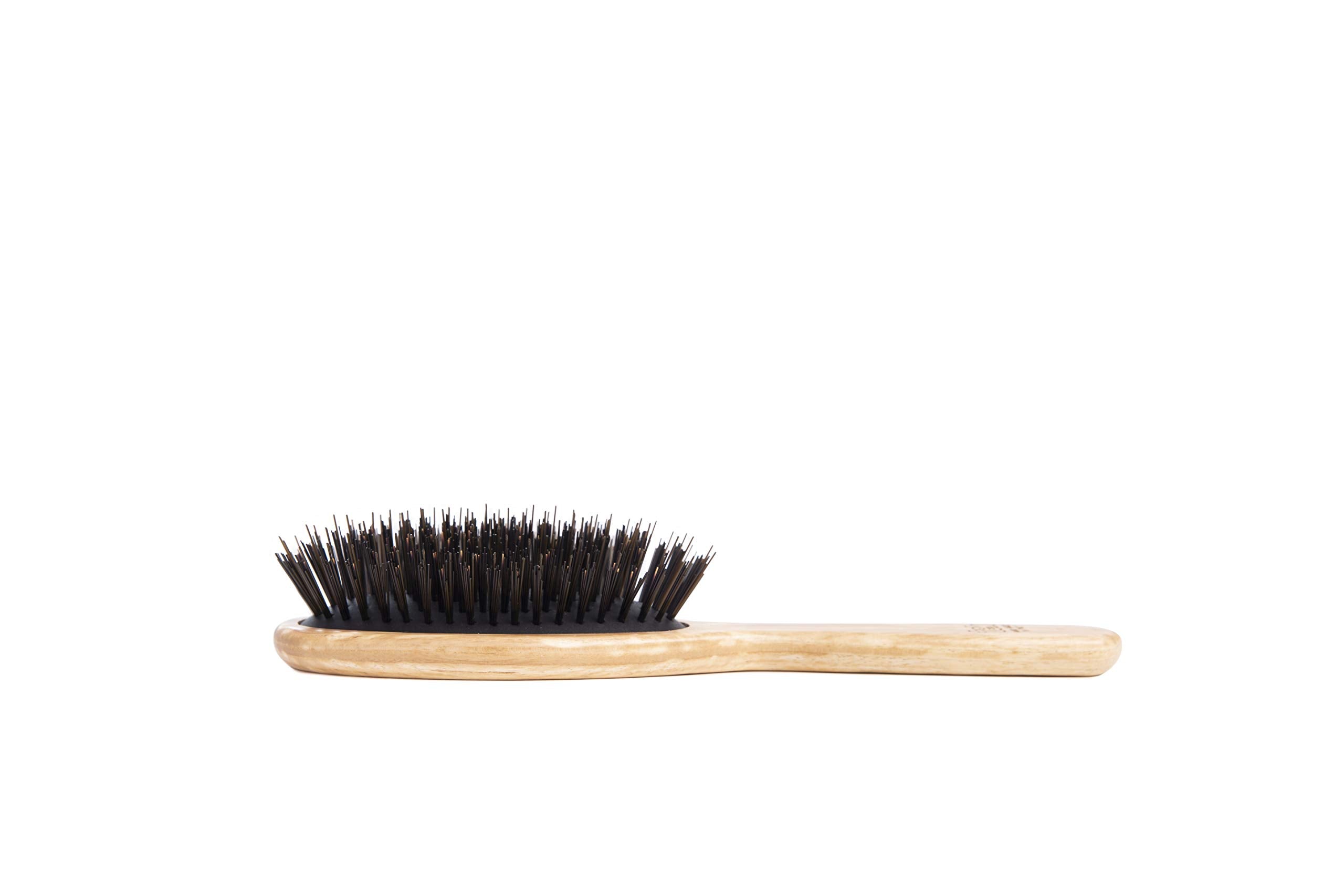 Tek big oval hairbrush with nylon and cruelty-free bristles - Handmade in Italy