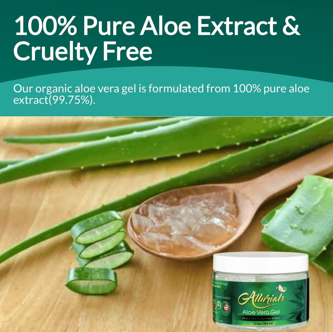 All Natural Aloe Vera Gel: Pure Aloe Vera Gelly from Organic Cold Pressed Aloe - Hydrates Heals Dry, Itchy Damaged Skin - Acne, Sunburn, Rash Dandruff Relief - Fragrance Alcohol Free - 12 oz