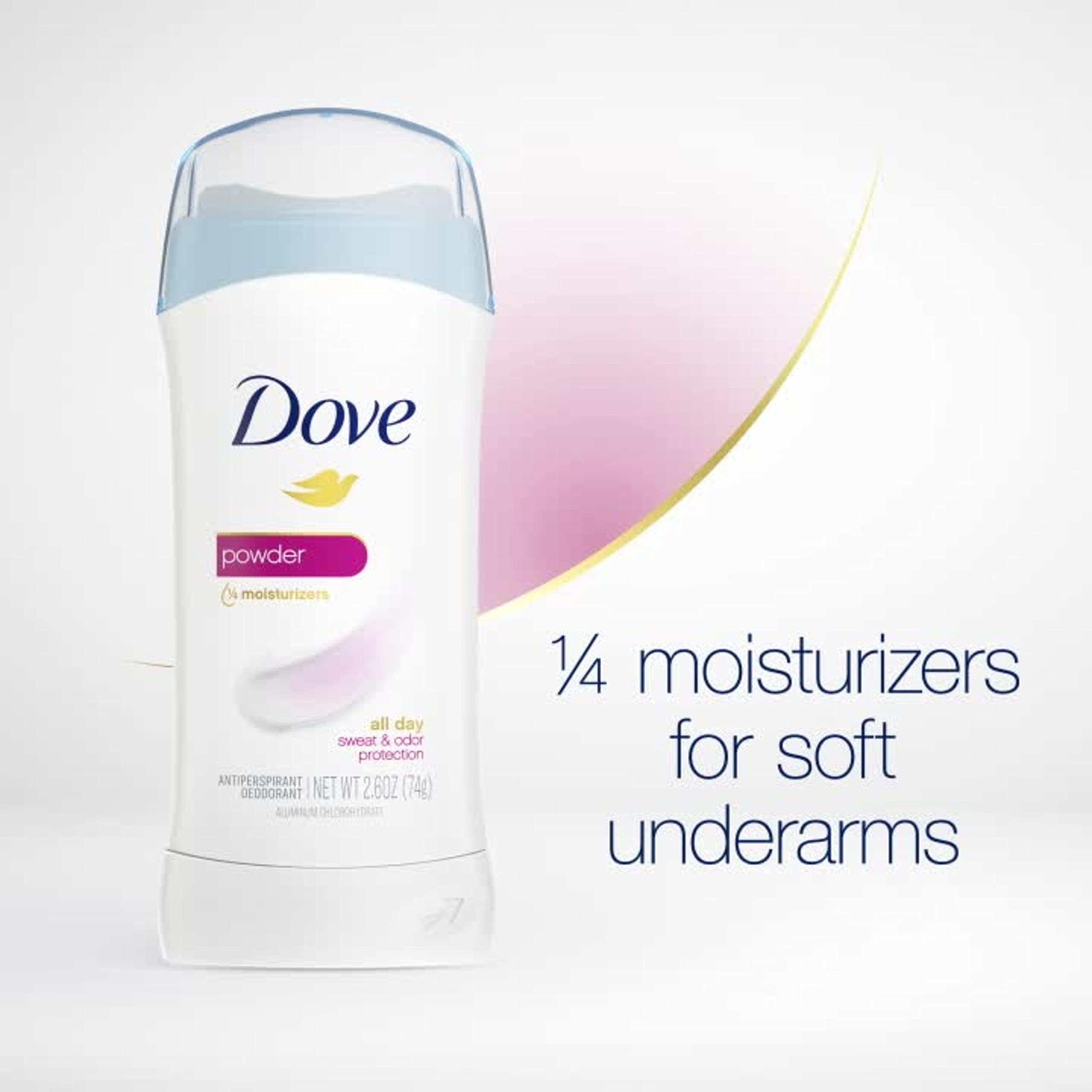 Dove Antiperspirant Deodorant, Powder 2.6 Ounce (Pack of 6)